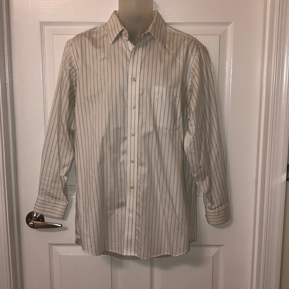 Stafford Men’s Striped Button Up